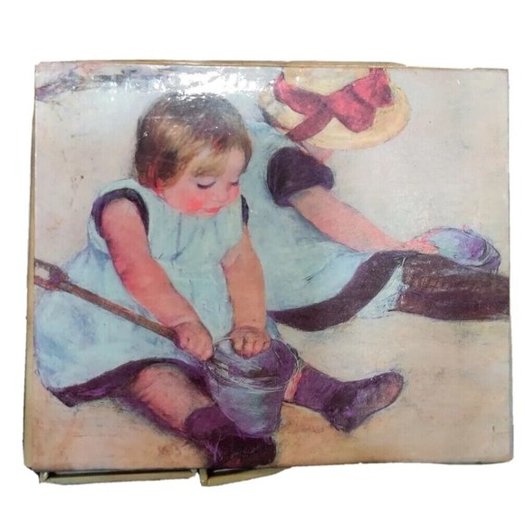 Vintage Mary Cassatt Photo Album Kids Playing on The Beach Holds 240 4x6 Photos - Picture 5 of 10